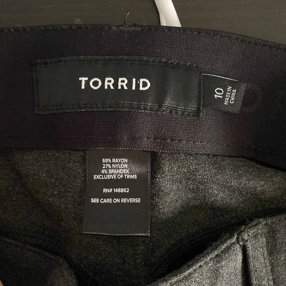 Torrid Grey Work Pants - Picture 4 of 4